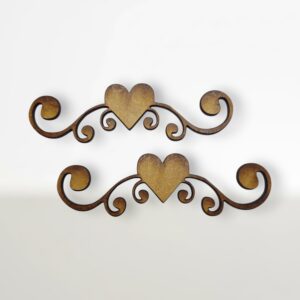 Arabesco - Corações 2 UNIDADES