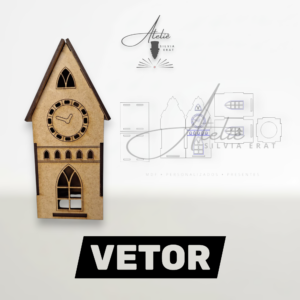 Vetor: Casinha - Torre de Relógio