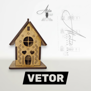 Vetor: 3 Casinhas de Pendurar
