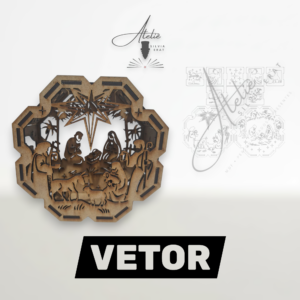 Vetor: Presépio Sextavado